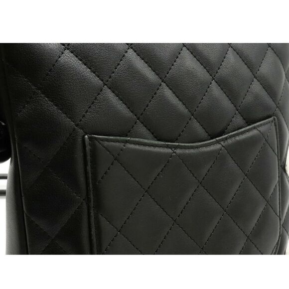 Chanel Cambon Medium Shoulder Bag Diagonal Shoulder Black White - Picture 8 of 8